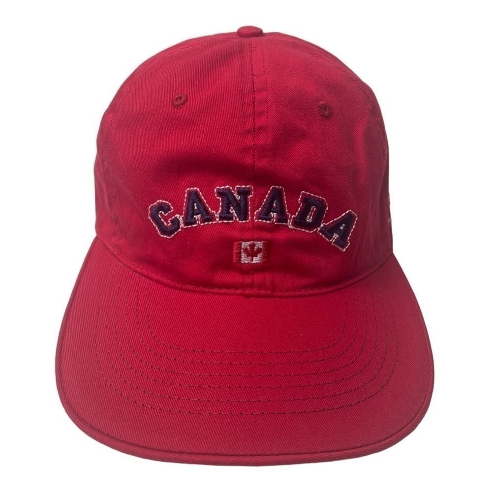 Due North Canada Adjustable Red Hat